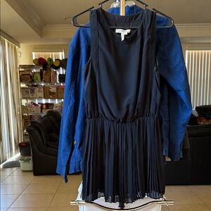 BCBGeneration Black Sleeveless Round-Neck Dress